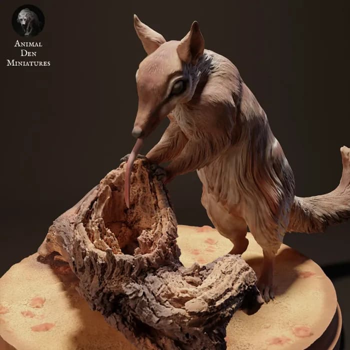 STL - numbat comiendo