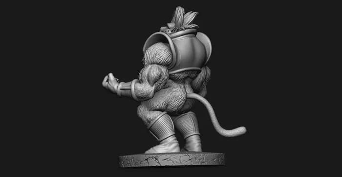 STL - oozaru baby dragonball render 5