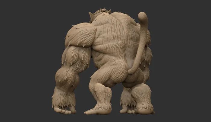 STL - oozaru goku cgtrader render 4