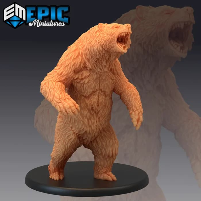 STL - ozo grizzly enojado render 2