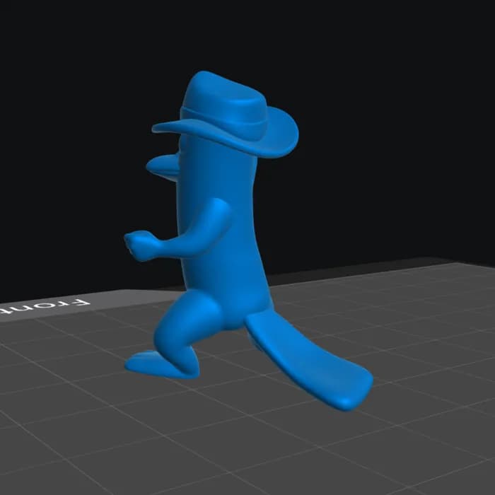 STL - perry el ornitorrinco render 2