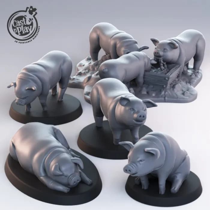 STL - pigs pre supported