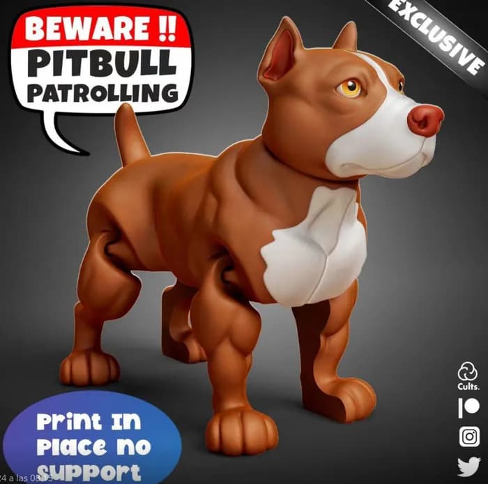 STL - pitbull flexible