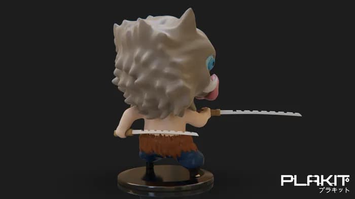 STL - plakit demonslayer inosuke render 3