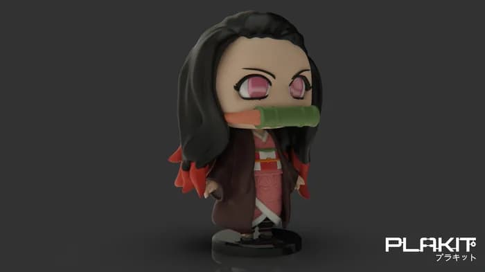 STL - plakit demonslayer nezuko render 2