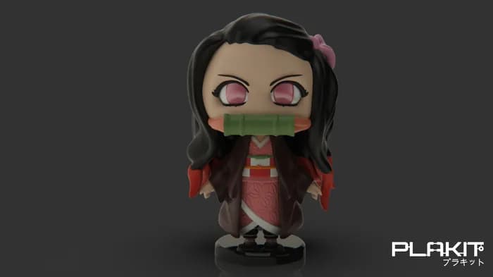 STL - plakit demonslayer nezuko render 3
