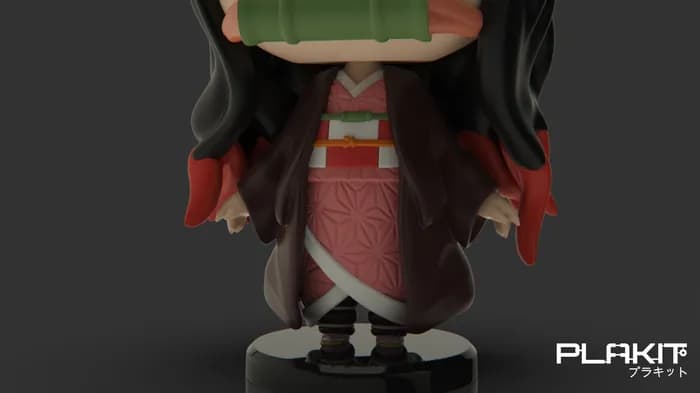 STL - plakit demonslayer nezuko render 4
