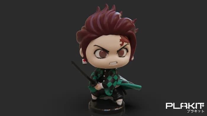 STL - plakit demonslayer tanjiro render 2