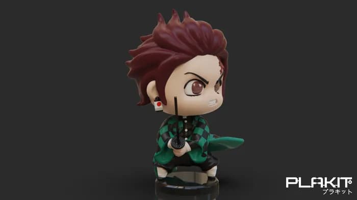 STL - plakit demonslayer tanjiro render 3