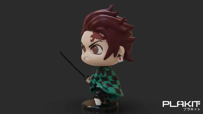 STL - plakit demonslayer tanjiro render 4