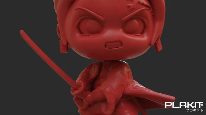 STL - plakit demonslayer tanjiro render 5