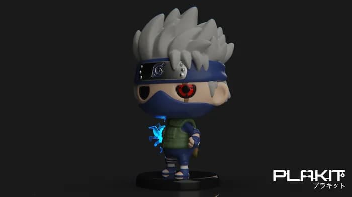 STL - plakit naruto kakashi render 2