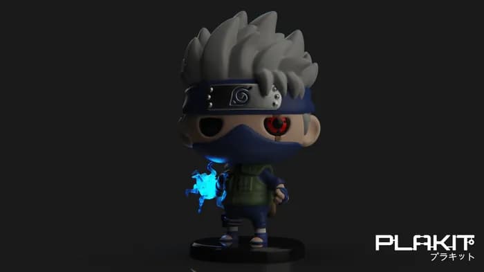 STL - plakit naruto kakashi render 4