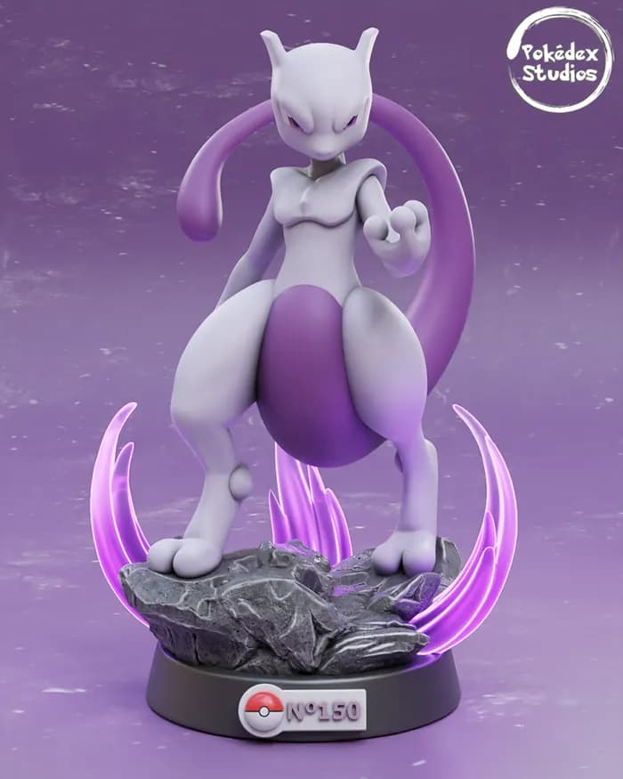 STL - pokédex studios mewtwo