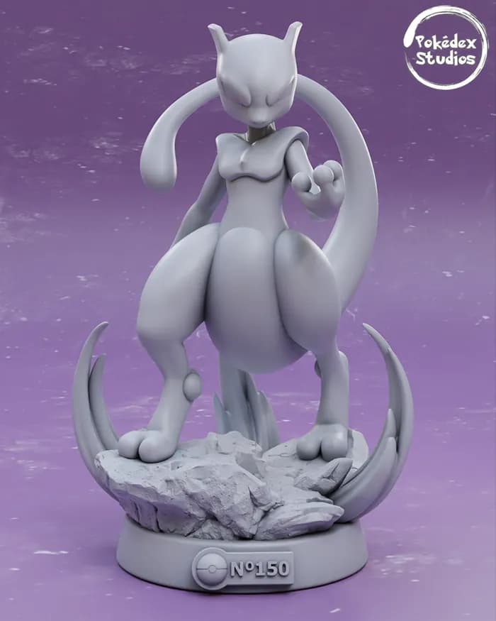 STL - pokédex studios mewtwo render 2