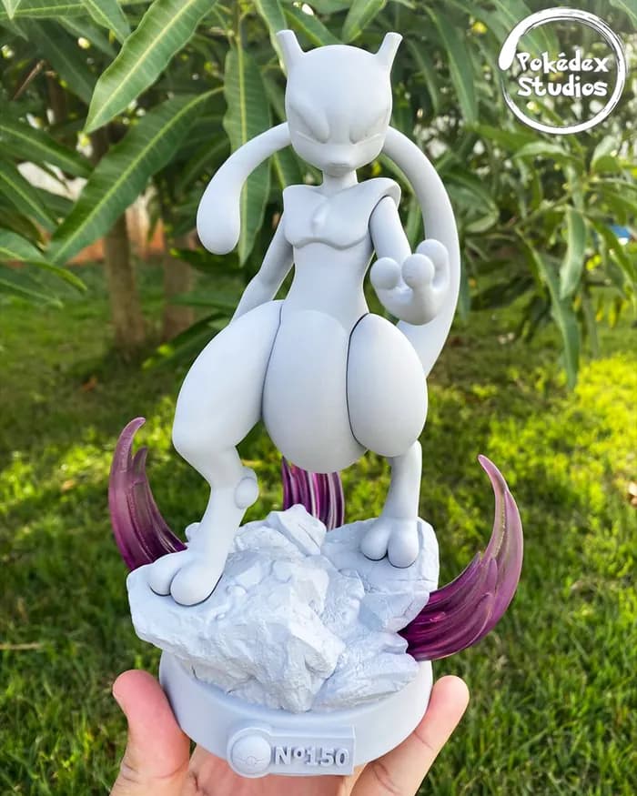 STL - pokédex studios mewtwo render 3