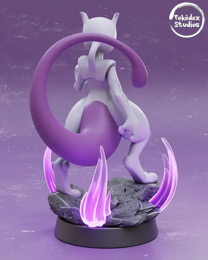 STL - pokédex studios mewtwo render 4