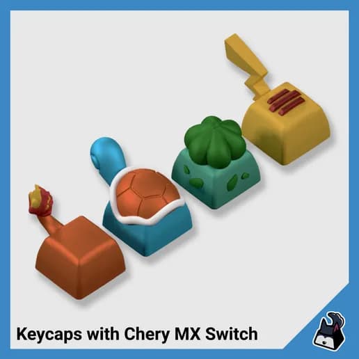 STL - pokemon keycaps