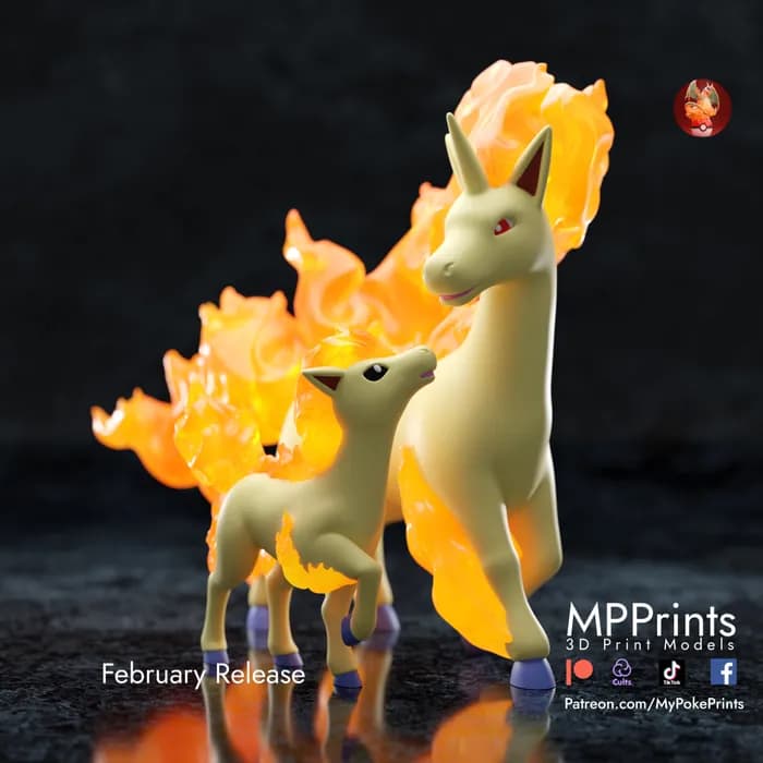 STL - ponyta and rapidash