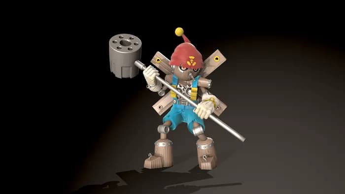 STL - puppetmon digimon render 2