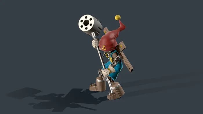 STL - puppetmon digimon render 5