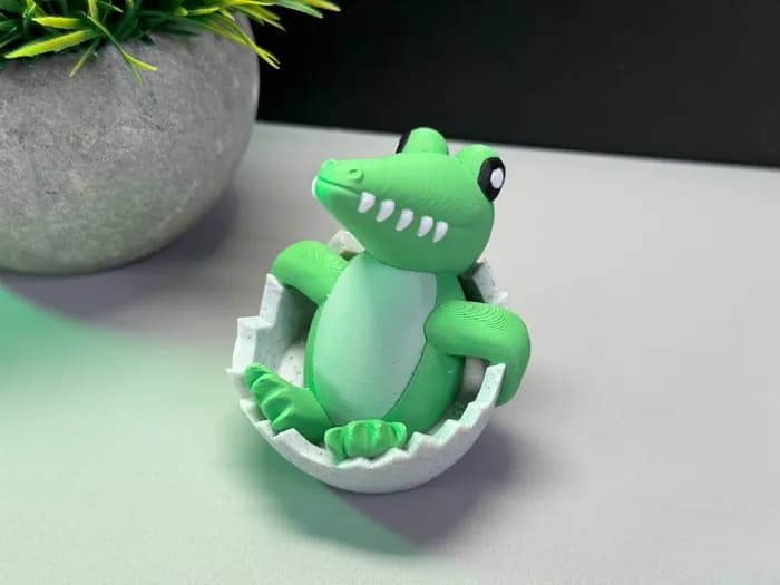 STL - relaxing crocodile