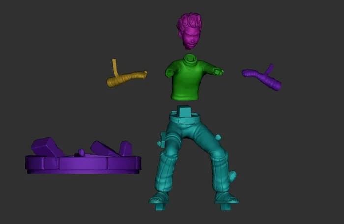 STL - rock lee naruto render 3