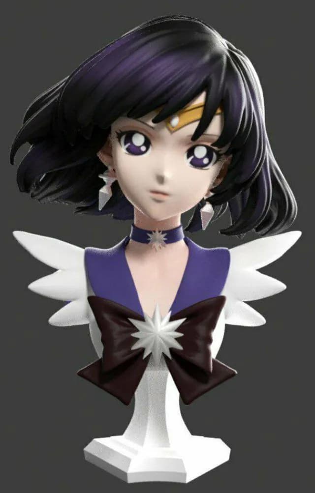 STL - sailor saturn bust