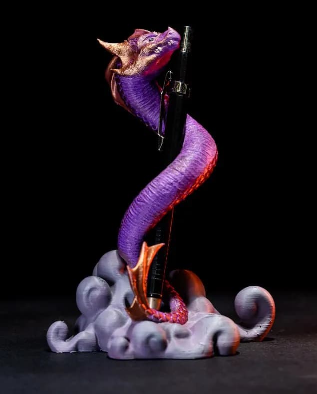 STL - scylla the dragon penholder