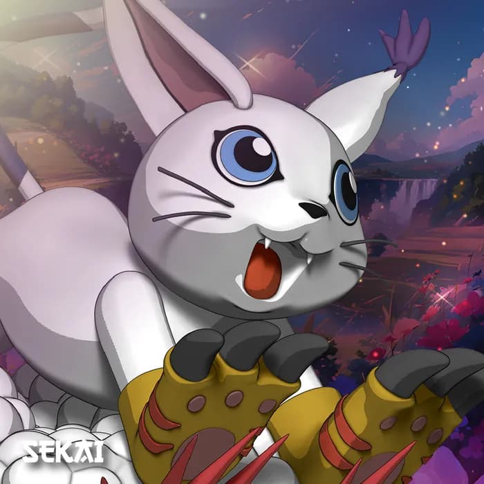 STL - sekai 3d gatomon digimon