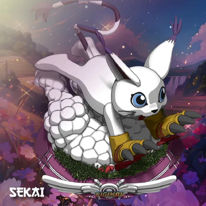 STL - sekai 3d gatomon digimon render 2
