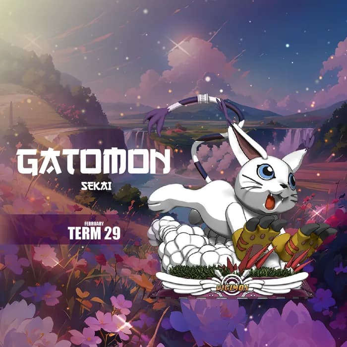 STL - sekai 3d gatomon digimon render 4