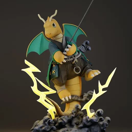 STL - sengoku dragonite pokemon