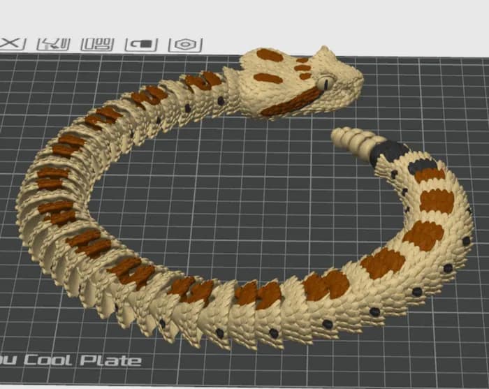 STL - serpiente articulada