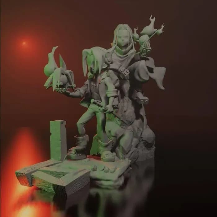 STL - shaman king render 2
