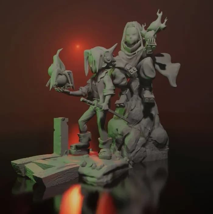 STL - shaman king render 3