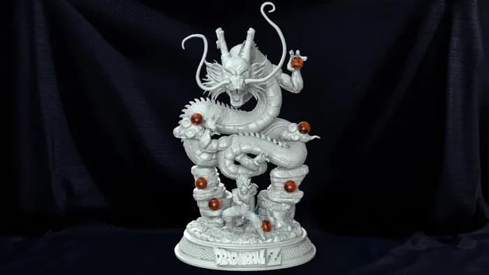 STL - shenron goku render 2