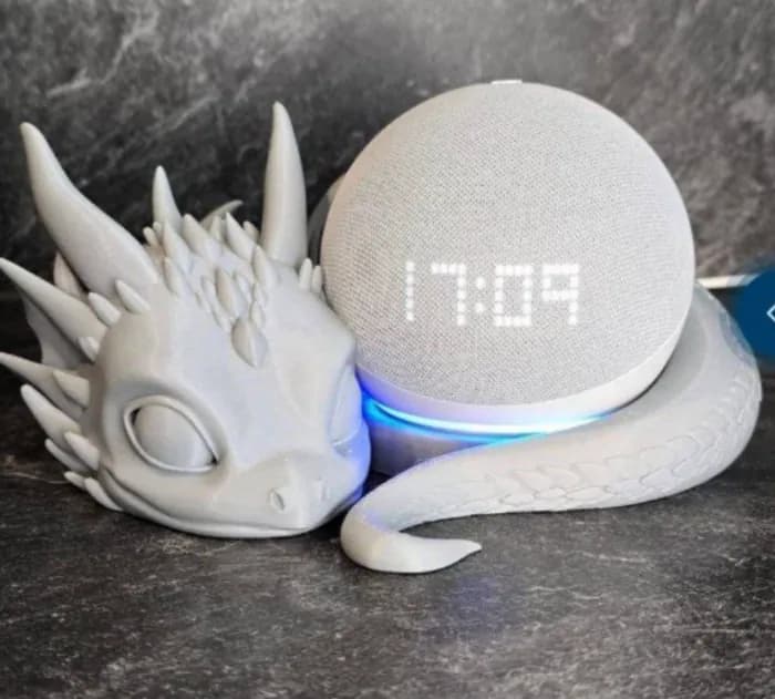 STL - soporte alexa dragon