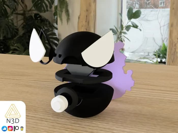 STL - #0092 gastly render 2