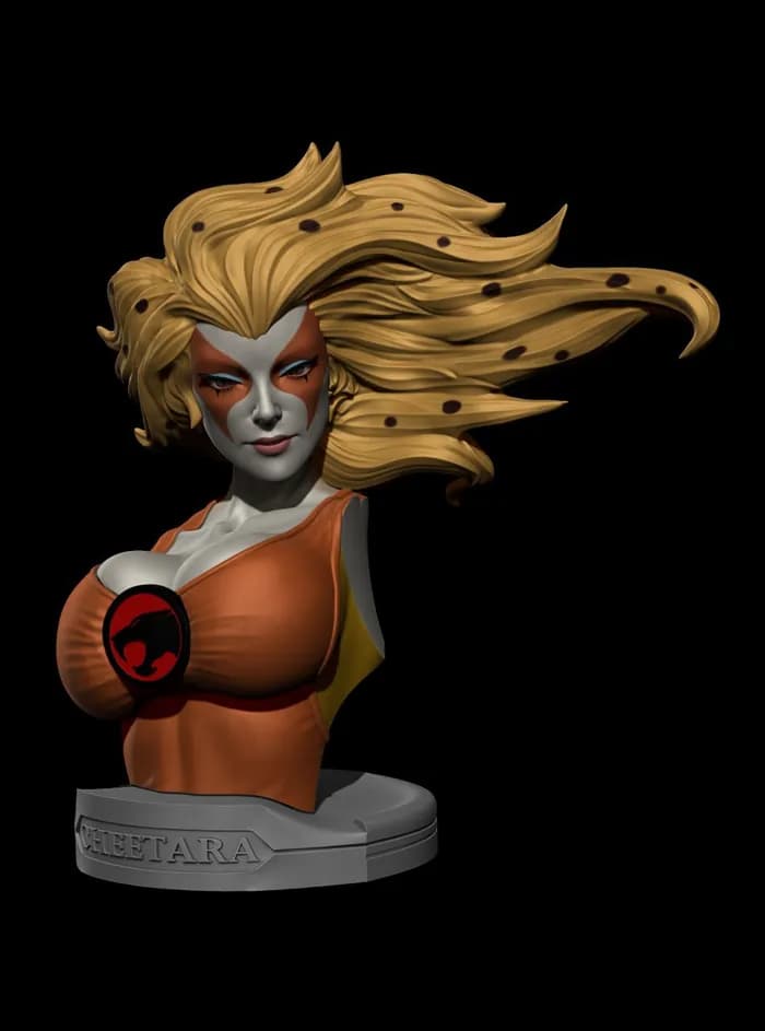 STL - 01 cheetara bust
