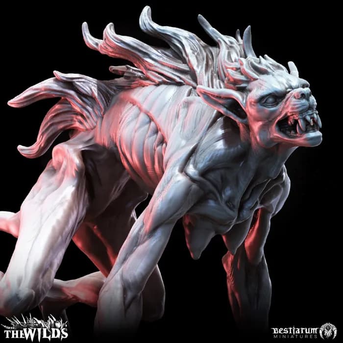 STL - 03 werewolf kin pack x3 40mm base