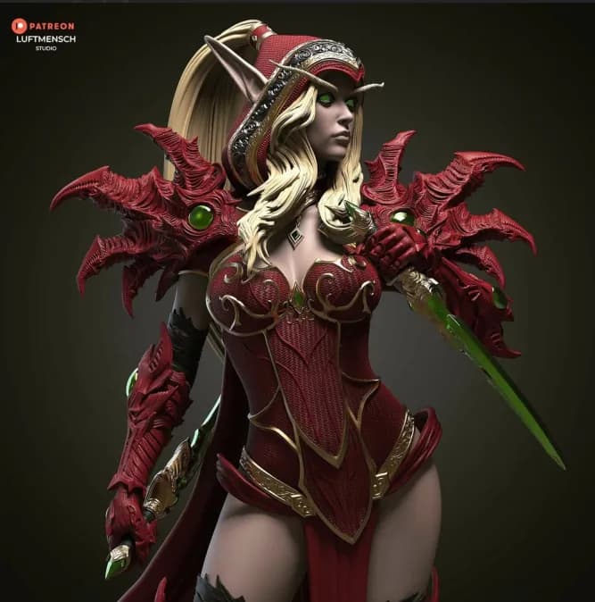 STL - 1 6 valeera sanguinar@hehestl render 2