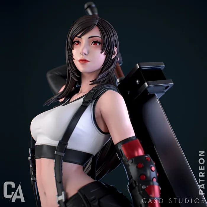 STL - 1 9 scale tifa render 2