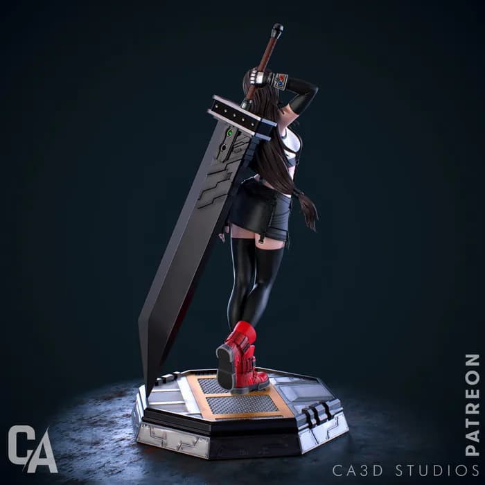 STL - 1 9 scale tifa render 3