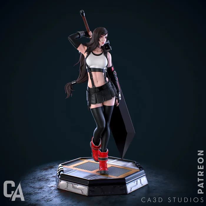 STL - 1 9 scale tifa render 4