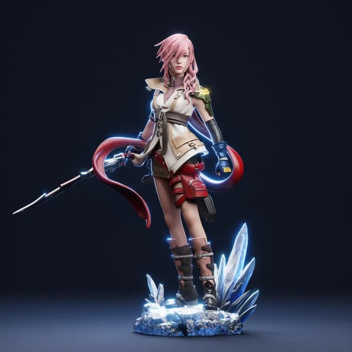 STL - 1 9 scale uncut lightning ca3d render 2