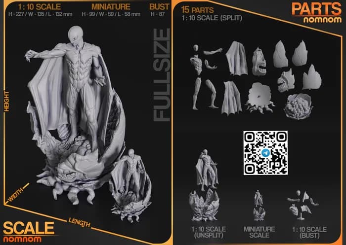 STL - 178 mm split femto render 2