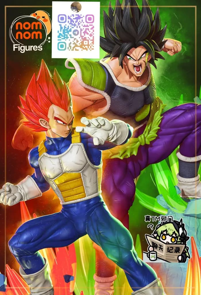 STL - 178 mm split vegeta vs broly