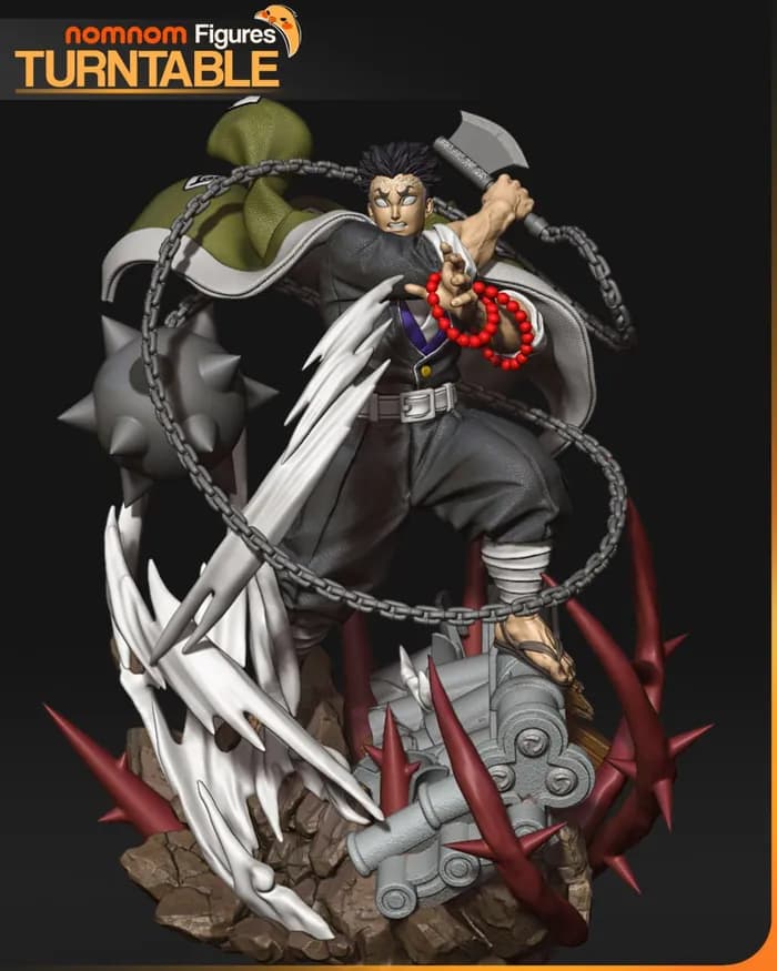 STL - 178mm gyomei demon slayer render 3