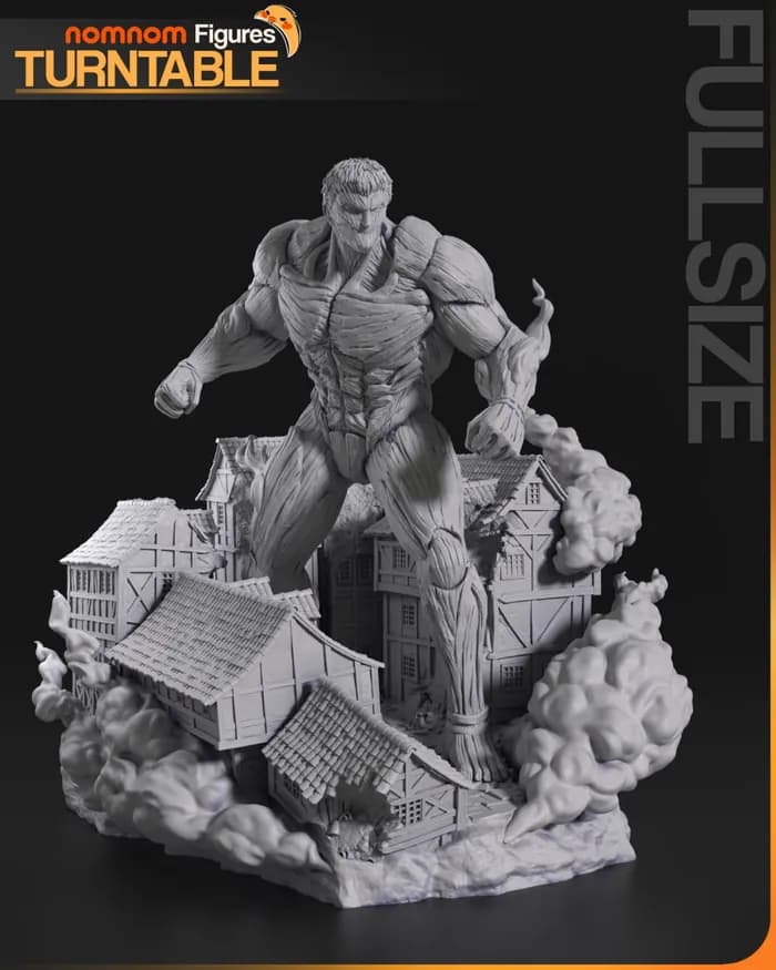 STL - 178mm split armored titan render 2